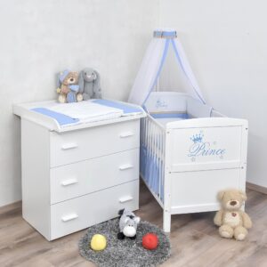 Babyzimmer Prince 140x70 cm weiß