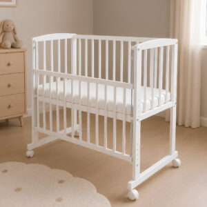 Beistellbett weiß 90x40 cm Matratze