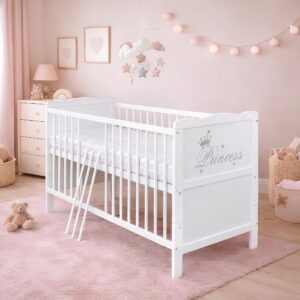 Babybett Jack Princess weiß 70x140 cm