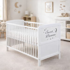 Babybett Sweet Dreams weiß 70x140 cm