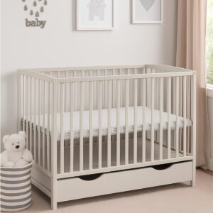 Babybett Milo taupe 60x120 cm