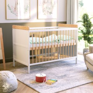 Babybett Ella natur weiß 60x120 cm