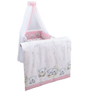 Bettset 4-8 tlg Teddy Mond rosa