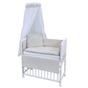 Beistellbett Set Hellbeige Soft Touch Interlock