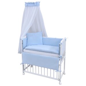 Beistellbett Set Blau Soft Touch Interlock