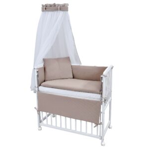 Beistellbett Set Cappuccino Soft Touch Interlock