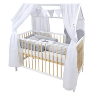babybett hausbett komplett weiß kiefer Loving Bears