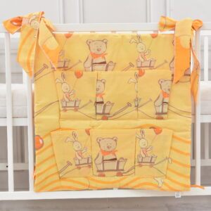 Babybett Organizer Betttasche Ballon orange