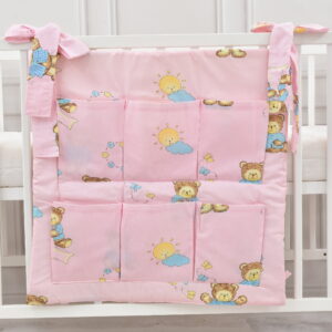 Babybett Organizer Betttasche Buona Notte rosa