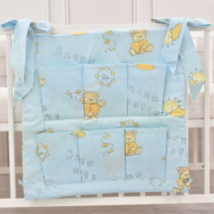 Babybett Organizer Betttasche Buona Notte blau