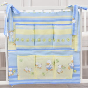 Babybett Organizer Betttasche Ente blau