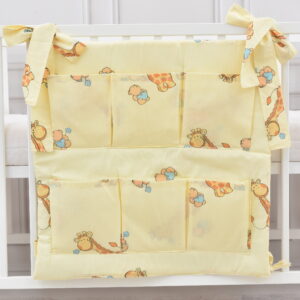 Babybett Organizer Betttasche Giraffe beige