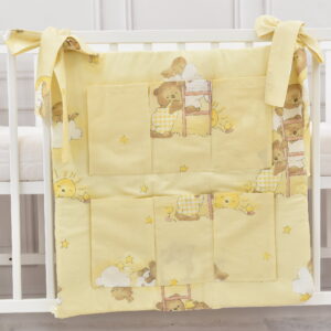 Babybett Organizer Betttasche Nachtland beige
