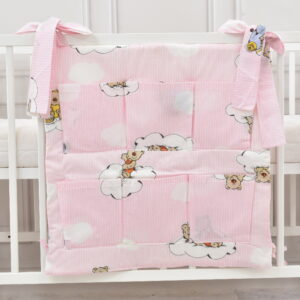 Babybett Organizer Betttasche Wolke rosa