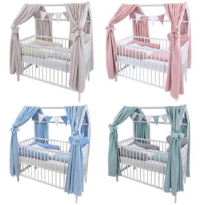 musselin himmel für hausbett 2-teilig