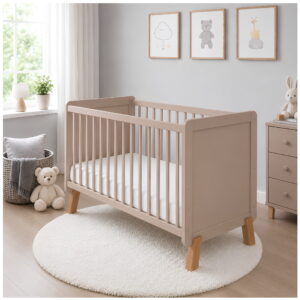 Babybett Lou 2in1 Kaschmir-Beige Eiche 60x120 cm