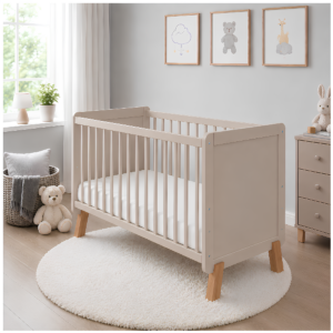 Babybett Lou 2in1 Kaschmir-Beige Eiche 60x120 cm
