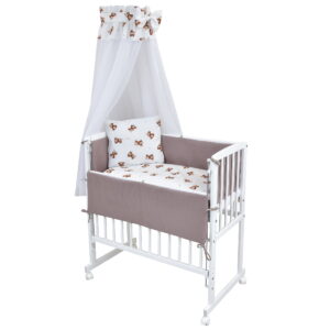 Beistellbett Set Komplett Kleine Teddys weiß