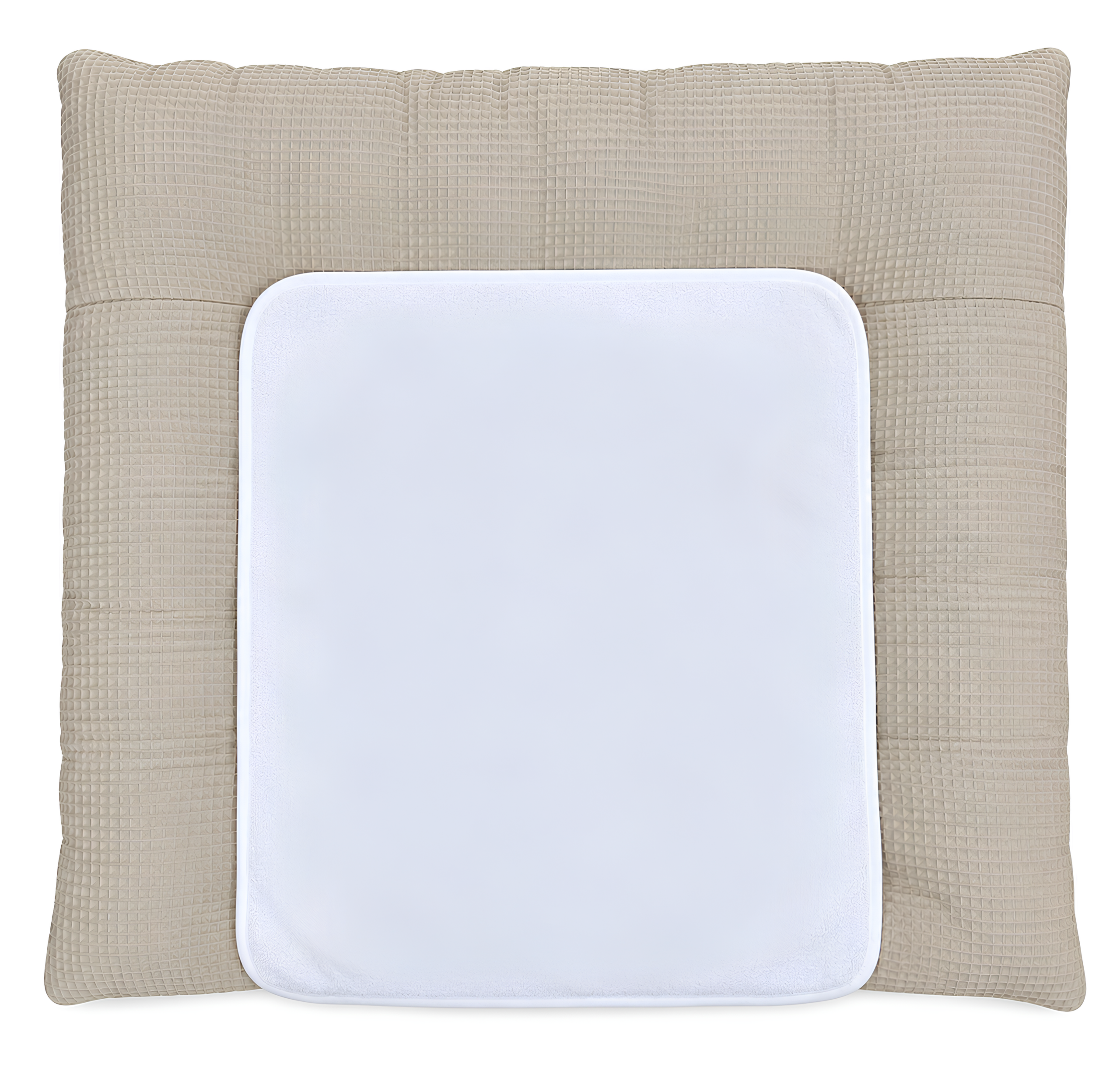 Wickelauflage 70x75 cm Waffelpique beige