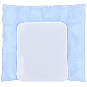 Wickelauflage 70x75 cm Waffelpique blau