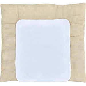 Wickelauflage 70x75 cm Waffelpique hellbeige