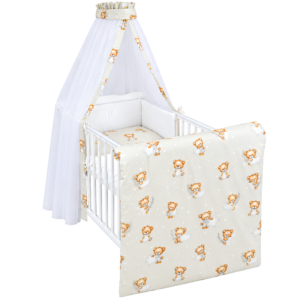 Bettset 4-tlg Sternenbär beige